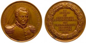 Historiepenningen - 1829 - Penning 'Willem I scheidsrechter in de Noord-Amerikaanse grensgeschillen' ontwerp Van der Chijs ? (Dirks310, Pax802) - VZ B...