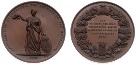 Historiepenningen - 1861 - Penning 'Algemene Nat. tentoonstelling van Nijverheid te Haarlem - Jurypenning' door D. van der Kellen (Dirks850) - VZ Nijv...