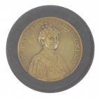 Historiepenningen - 1938 - Ned. Indië - Penning '40-jarig regeringsjubileum koningin Wilhelmina' door E. Hüttl - VZ Borstbeeld half n.r. / KZ Nederlan...