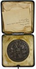 Historiepenningen - 1948 - Penning 'G.C.E. Köffler 30 jaar secretaris van de Kanselarij der Nederlandsche Orden' door J.J. van Goor (KB.1764) - VZ Fam...