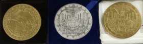 Historiepenningen - 1987/1619 - Penning 'Synode van Dordrecht' van W. van Bylaer (vLII.105) replica t.g.v. 75-jarig bestaan Uitgeverij Den Hertog te H...