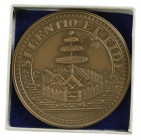 Vrijmetselarij / Maçonnieke penningen - 1986 - Penning 'Mother Grand Lodge of Scotland' - VZ Boom in tuin met maçonnieke symbolen / KZ Vier-regelige t...