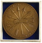 Universiteitspenningen - 1935/1955 - 'Beloningspenning van het Leids Studenten Corps' (KB.948, Hofstee -) - VZ Pijlenbundel met tekstlint / KZ Glad ve...