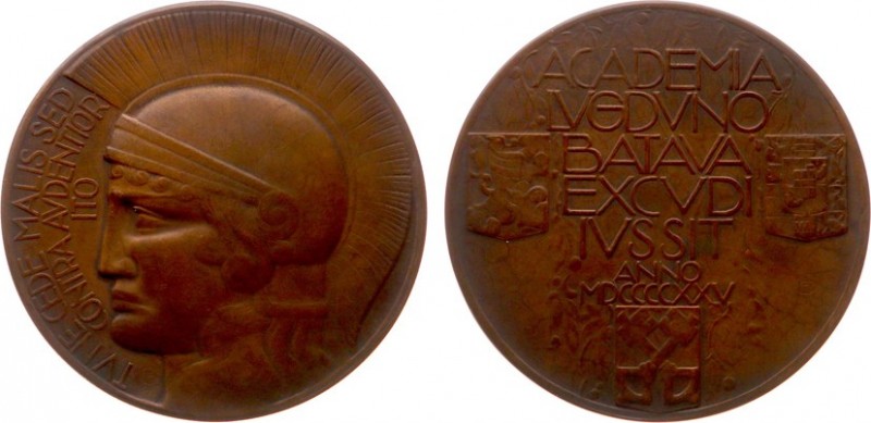 Van der Hoef-penningen - 1925 - Penning '350-jarig bestaan Universiteit te Leide...