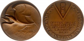 Van der Hoef-penningen - 1930 - Franstalige penning 'Vijfde Internationale Luchtvaartcongres te 's-Gravenhage' door C.J. van der Hoef (KB.437, JP.231)...