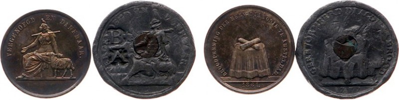 Tokens / Leads - Amsterdam 1861 - Broodpenning van de Hervormde Diaconie door D....