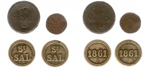 Tokens / Leads - Antwerpen - armen turfpenning 1620 (MvH.60) - VZ Burcht onder handjes / KZ Grote T - koper 23 mm 4,24 gram - ZF, deukje - Toegevoegd:...