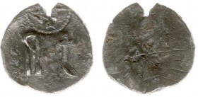 Tokens / Leads - Goes - Graanpenning z.j. - VZ Gotische letters A T, instempeling handelsmerk tussen P en ? / KZ Blanco - 27 mm 8,88 gram - bijna ZF, ...
