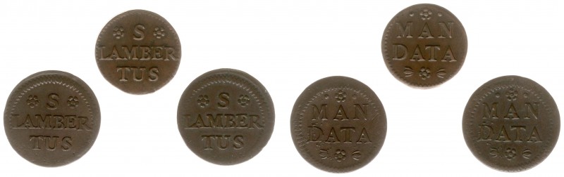 Tokens / Leads - Luik, Kapittel van St. Lambert, armenpenning z.j. (Dengis Me.01...