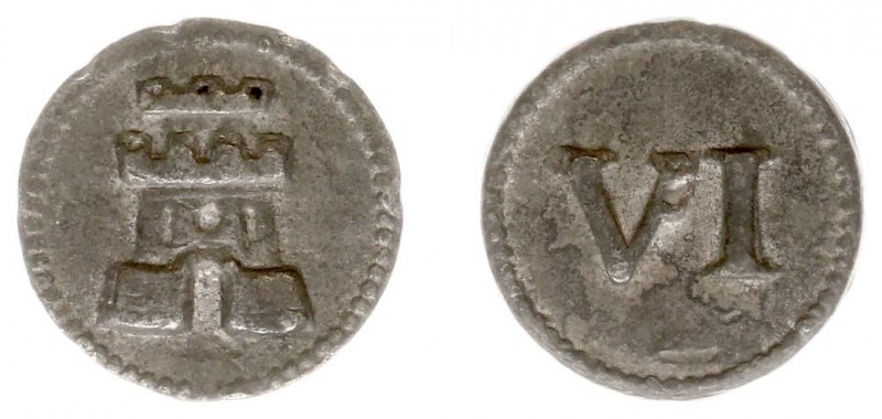 Tokens / Leads - Middelburg zj - Raadspenning voor schepenen van 6 stuivers (Pel...