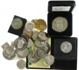 Netherlands - Doosje penningen w.o. veel zilver, ook zilveren dukaat 1989