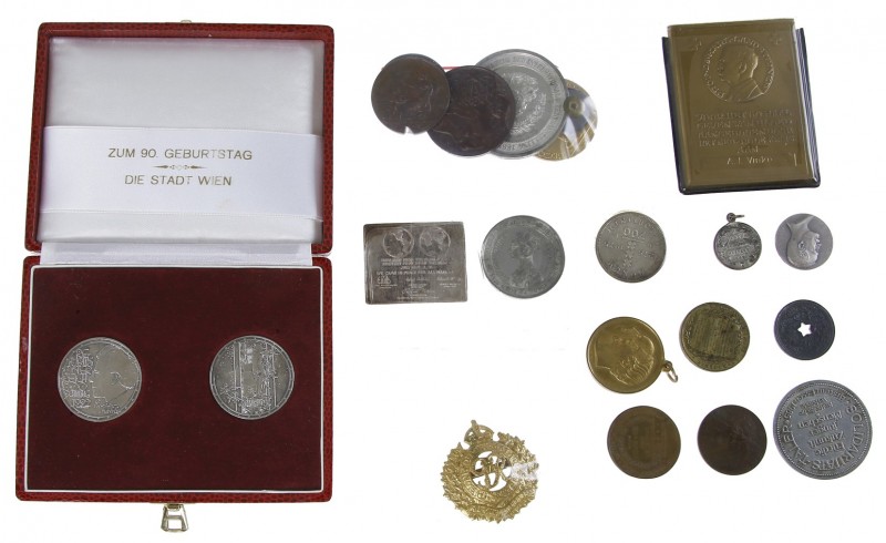 Netherlands - Lot penningen w.o. Artis 1888, Kozakkendag 1863, Nut van 't Algeme...