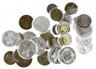 Netherlands - Doosje met ca. 31 moderne penningen veel euro-uitgiften, w.o. zilver o.a. baartje