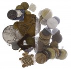Netherlands - Doosje penningen w.o. Wenckebach 'Vrijheid' 1945 en zilveren prijspenning, tevens leuk zakje strooi- en jubileumpenningen vanaf 1815, 2x...