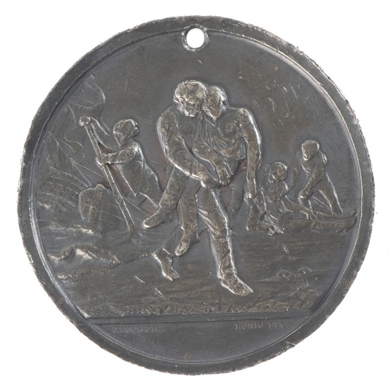 Netherlands - 1880 - Grote zilveren medaille van de Zuid-Hollandsche Maatschappi...