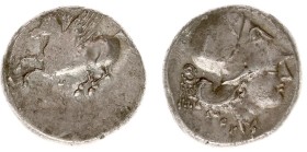 Illyria and Central Greece - Akarnania - Thyrrheion - AR Stater (c. 350-300 BC, 8.39 g) - Pegasos flying left / Helmeted head of Athena right, ΘY belo...