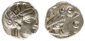 Illyria and Central Greece - Attica - Athens - AR Tetradrachm (ca. 454-404 BC, 17.04 g) - Helmeted head of Athena right with frontal eye / Owl standin...