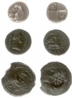 Greece - Lydia - Hierocaesarea - AE15 (under Nero c. AD 54-59, 2.99 g) - Kapitonos, magistrate - EΠI KAΠITΩNOC Draped bust of Atremis Persica right / ...