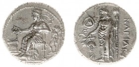 Asia Minor - Cilicia - Nagidos - AR Stater (c. 400-384 BC, 10.62 g) - Aphrodite seated left, holding phiale over altar to left, to right Eros standing...