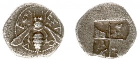 Asia Minor - Ionia - Ephesos - AR Drachm (c. 500-420 BC, 3.17 g) - Bee with curved wings, EΦEΣION around, most in dotted circle / Quadripartite incuse...
