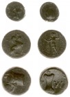 Asia Minor - Pamphylia - Aspendos (4th-3rd century BC, 6.00 g) - Forepart of horse to right / M-Δ (!), sling (cf. SNG Copenhagen 253) - VF, scarce. Ad...
