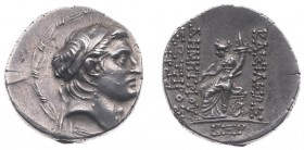 The Seleukid Kingdom - Demetrios I Soter (162-150 BC) - AR Tetradrachm (Antioch year 162 (151-150 BC), 16.18 g) - Diademed head right / Tyche seated l...