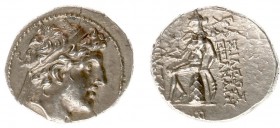 The Seleukid Kingdom - Alexander I Balas (150-145 BC) - AR Drachm (Antioch on the Orontes c 149-147 BC, 4.24 g) - Diademed head right / Apollo Delphio...