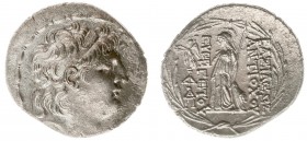 The Seleukid Kingdom - Antiochos VII Euergetes (138-129 BC) - AR Tetradrachm (Antioch on the Orontes c 138-129 BC, 16.25 g) - Diademed head right / At...