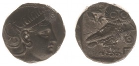 The Indo-Greek Kingdom of Baktria - Early Bactria, Pre-Seleukid Era, Imitation Athenian ‘Owls’, ca. 4th cent. - 305 BC., AR tetradrachm (14.72 g.), mo...