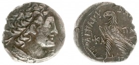 Ptolemy X Alexander (106-88 BC) - AR Tetradrachm (Alexandria, RY 21 = 94-93 BC, 11.84 g) - Diademed head of Ptolemy I right wearing aegis around neck ...
