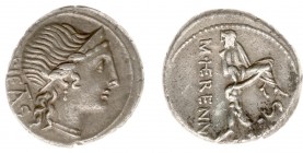 M. Herennius - AR Denarius (Rome 108-107 BC, 4.00 g) - Diademed head of Pietas right, PIETAS behind / One of the Catanaean brothers, Amphinomous or An...