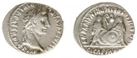Augustus (27 BC - 14 AD) - AR Denarius (Lugdunum c. 7-6 BC, 3.75 g) - CAESAR AVGVSTVS DIVI F PATER PATRIAE Laureate head right / AVGVSTI F COS DESIG P...