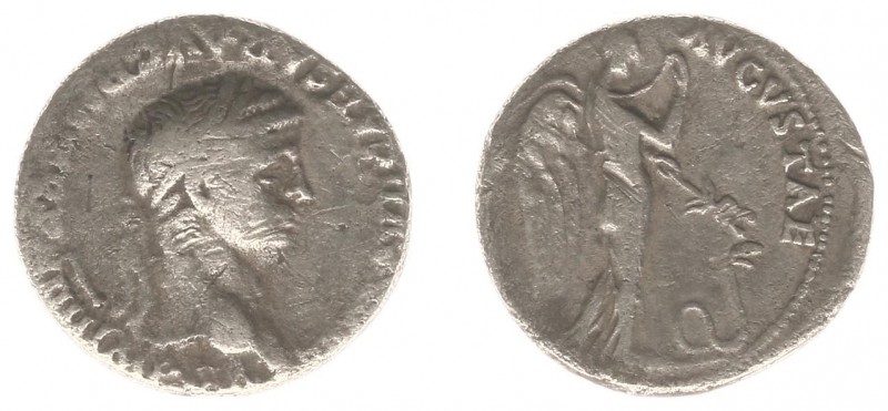 Claudius (41-54) - AR Denarius (Lugdunum AD 49-50, 3.51 g) - TI CLAVD CAESAR PM ...