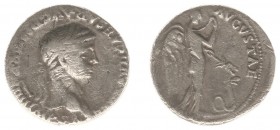 Claudius (41-54) - AR Denarius (Lugdunum AD 49-50, 3.51 g) - TI CLAVD CAESAR PM TRP VIIII IMP XVI Laureate head right / PACI AVGVSTAE Pax-Nemesis, win...
