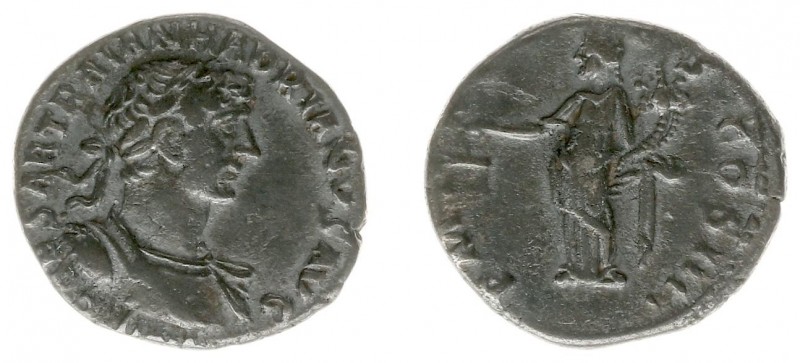 Hadrianus (117-138) - AR Denarius (Antioch AD 119-122, 3.32 g) - Laureate and cu...