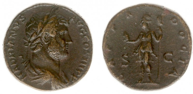 Hadrianus (117-138) - AE Dupondius (Rome AD 136, 15.18 g) - Laureate and draped ...