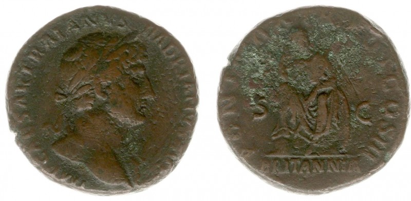 Hadrianus (117-138) - AE As (Rome AD 119, 10.00 g) - IMP CAESAR TRAIANVS HADRIAN...