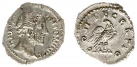 Antoninus Pius (138-161) - AR Denarius (Rome AD 161, struck under Marcus Aurelius, divus Ant. Pius, 3.36 g) - DIVVS ANTONINVS Bare head right / CONSEC...