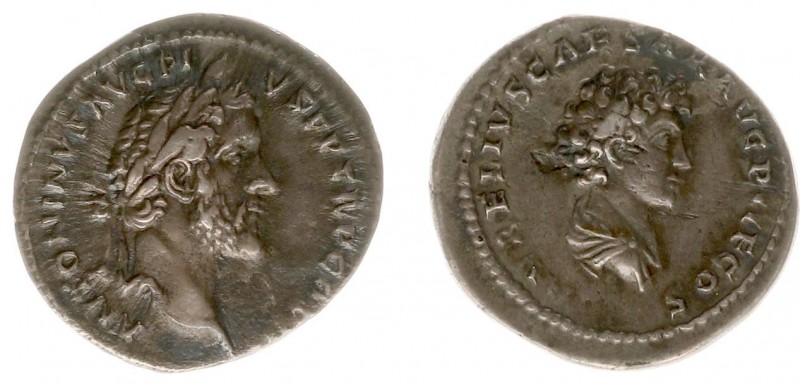 Antoninus Pius (138-161) - With Marcus Aurelius as Caesar - AR Denarius (Rome AD...