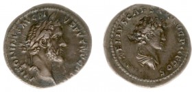 Antoninus Pius (138-161) - With Marcus Aurelius as Caesar - AR Denarius (Rome AD 141-143, 2.76 g) - ANTONINVS AVG PIVS PP TRP COS III Laureate head of...