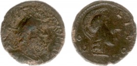 Antoninus Pius (138-161) - Lycaonia / Iconium - AE20 - ANTONINVS PIVS AVG Laureate, draped and cuirassed bust right / COL ICO Helmeted head of Athena ...