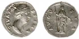 Faustina Mater - AR Denarius (Rome AD 141-146, 3.41 g) - Draped bust right / AVGVSTA Ceres, veiled, standing right, holding corn ears and torch (RIC 3...
