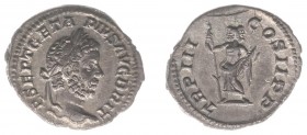 Geta (198-212) - AR Denarius (Rome AD 211, 2.48 g) - P SEPT GETA PIVS AVG BRIT Laureate head right / TR P III COS II P P Janus standing front, head le...