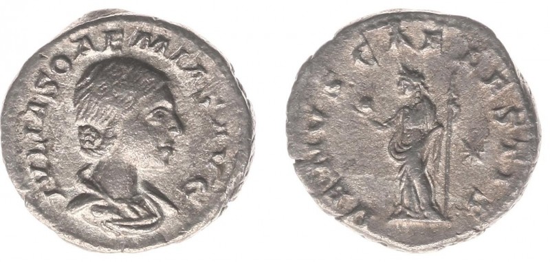 Julia Soaemias (mother of Elagabalus) - AR Denarius (Rome, struck under Elagabal...