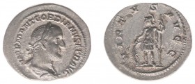 Gordianus II Africanus (March/April, 238) - AR Denarius (Rome, 2.98 g) - IMP M ANT GORDIANVS AFR AVG Laureate, draped and cuirassed bust right / VIRTV...