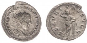 Hostilianus (250-251) - AR Antoninianus (Rome AD 251, 4.34 g) - IMP CAE C VAL HOS MES QVINTVS AVG Radiate, draped and cuirassed bust right / SECVRITAS...