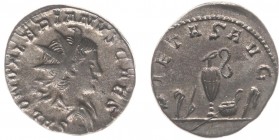 Saloninus (258-260) - AR Antoninianus (Colonia Agrippinensis AD 256, 3.86 g) - SALON VALERIANVS CAES Radiate and draped bust right / PIETAS AVG Sacrif...