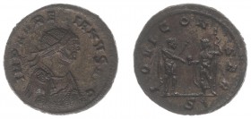 Aurelianus (270-275) - Bi Antoninianus (Serdica AD 273-274, 4.38 g) - IMP AVRELIANVS AVG Radiate, draped and cuirassed half-length bust of Aurelian to...