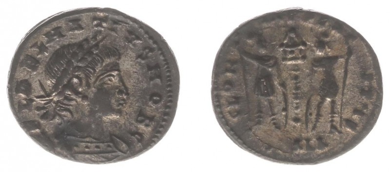 Delmatius (335-337) - AE Follis (Alexandria, 1.84 g) - FL DELMATIVS NOB C Laurea...