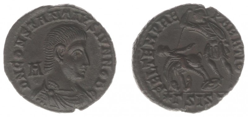 Constantius II (324-361) - AE Maiorina (Siscia, 5.15 g) - DN CONSTANTIVS IVN NOB...